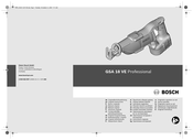 Bosch GSA 18 VE Professional Manual Original