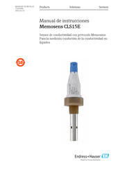 Endress+Hauser Memosens CLS15E Manual De Instrucciones