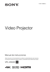 Sony VPL-VW520 Manual De Instrucciones