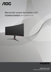 AOC CU34G2 Manual Del Usuario