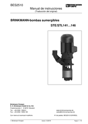 Brinkmann STE141 Manual De Instrucciones