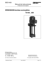 Brinkmann TA400 Manual De Instrucciones