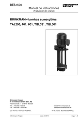 Brinkmann TAL601 Manual De Instrucciones