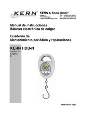 KERN HDB 5K5N Manual De Instrucciones