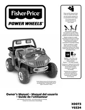 Fisher-Price Power Wheels X0073 Manual Del Usuario