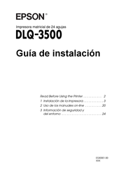 Epson DLQ-3500 Guia De Instalacion