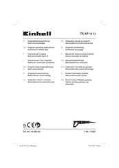 EINHELL TE-AP 18 Li-Solo Manual De Instrucciones Original