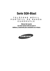 Samsung SGH-Blast Serie Manual Del Usuario