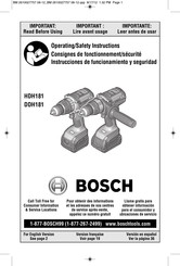 Bosch HDH181 Instrucciones De Funcionamiento