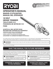 Ryobi P2606 Manual Del Operador