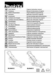 Makita ELM4612 Manual De Instrucciones Original