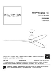 Fanimation PROP LP8323LBN Manual De Instrucciones