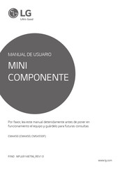 LG CM4450 Manual De Usuario