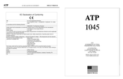 ATP 1045 Instrucciones Y Lista De Partes