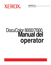 Xerox DocuColor 8000 Manual Del Operador