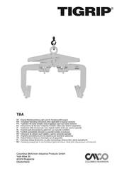 Tigrip TBA  0,75/1300 Instrucciones De Servicio