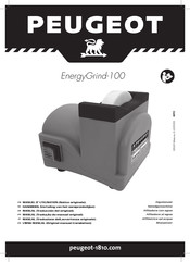 PEUGEOT EnergyGrind-100 Manual De Instrucciones