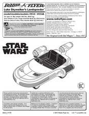 Radio Flyer Luke Skywalker's Landspeeder 934A Manual De Instrucciones