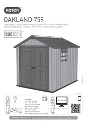 Keter DUOTECH OAKLAND 759 Manual Del Usuario