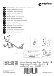 Westfalia Automotive 335 105 600 001 Instrucciones De Montaje