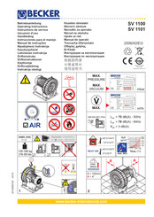 Becker SV 1100 Manual De Instrucciones