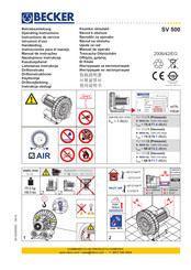 Becker SV 500 Instrucciones Para El Manejo