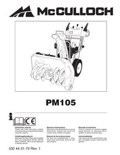 McCulloch PM105 Manual De Las Instrucciones