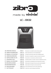 Toyotomi zibro LC - DX32 Instrucciones De Uso