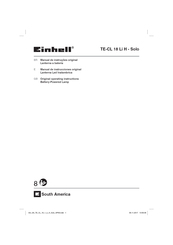 EINHELL TE-CL 18 Li H-Solo Manual De Instrucciones