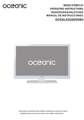 Oceanic OCEALED22DVDB3 Manual De Instrucciones