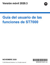 Motorola ST7000 Guía Del Usuario De Las Funciones