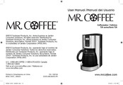 Mr Coffee TJX Serie Manual Del Usuario