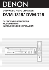 Denon DVM-1815 Instrucciones De Operación