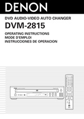 Denon DVM-2815 Instrucciones De Operación