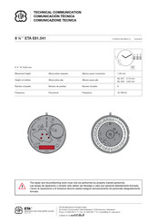 Swatch ETA E61.041 Manual Del Usario