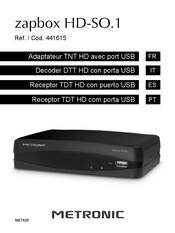 Metronic zapbox HD-SO.1 Manual Del Usario