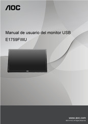 AOC E1759FWU Manual De Usuario