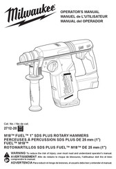 Milwaukee M18 FUEL 2712-20 Manual Del Operador