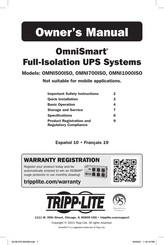 Tripp-Lite OmniSmart OMNI500ISO Manual Del Propietário