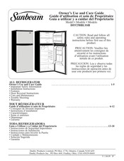 Danby Sunbeam DFF258BLSSB Guía A Utilizar Y A Cuidar Del Proprietario