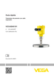 Vega VEGABAR 81 Guía Rápida