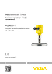 Vega VEGABAR 81 Instrucciones De Servicio