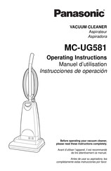 Panasonic MC-UG581 Instrucciones De Operación