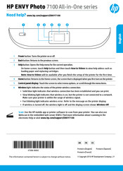 HP ENVY Photo 7100 Serie Manual De Instrucciones