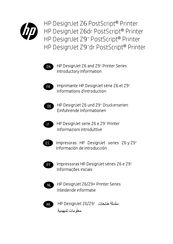 HP DesignJet Z9+ PostScript Manual De Instrucciones