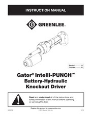 Greenlee Gator Intelli-PUNCH Manual De Instrucciones