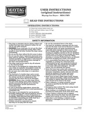 Maytag MDG17MN Manual De Instrucciones