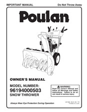 Poulan 96194000503 El Manual Del Propietario