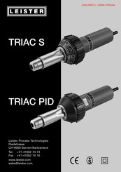 Leister Triac S Instrucciones Para El Manejo