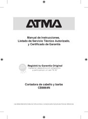 ATMA CB8864N Manual De Instrucciones